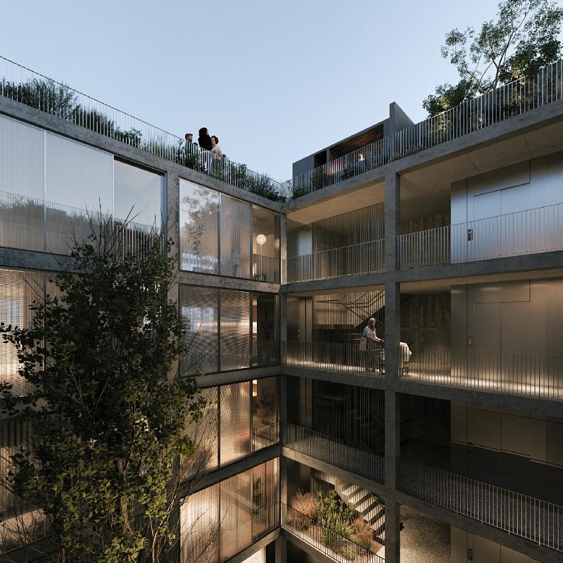 Edificio a Estrenar En construcción