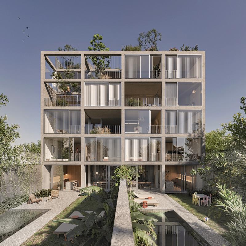 Edificio a Estrenar En construcción