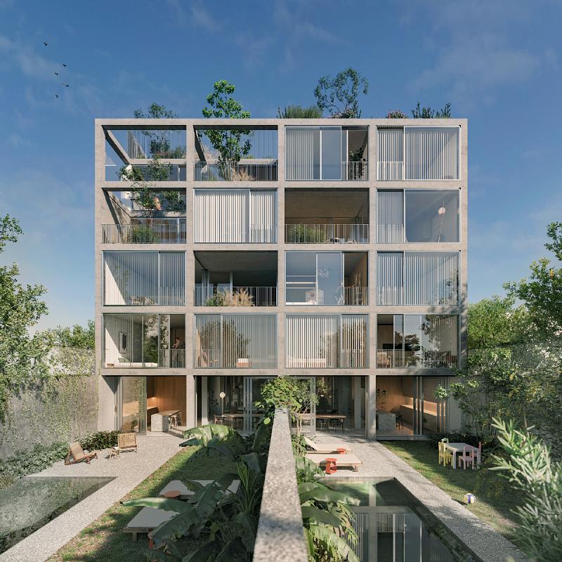Edificio a Estrenar En construcción