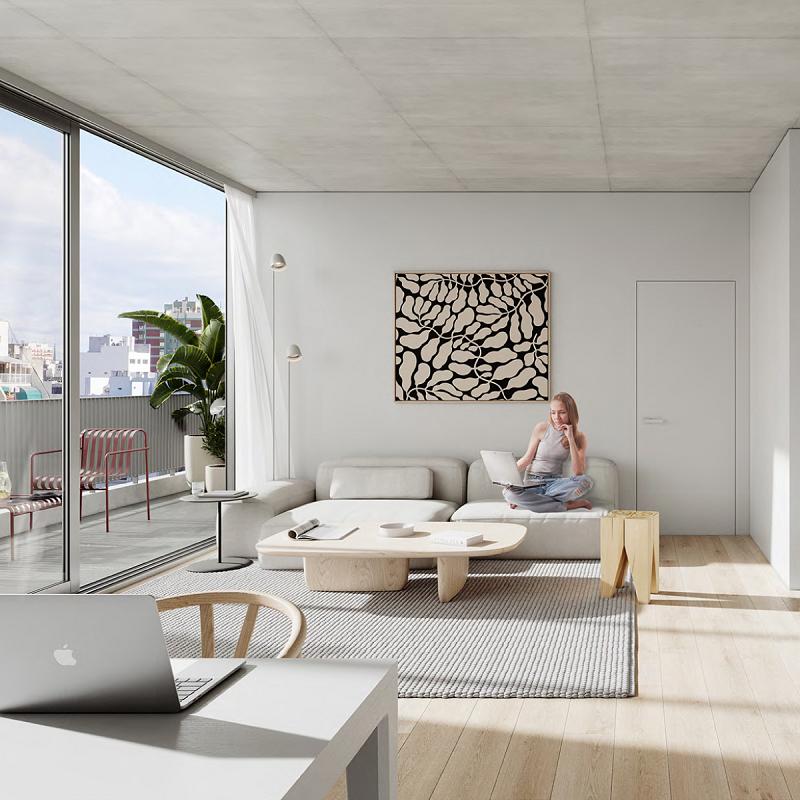 Edificio a Estrenar En construcción