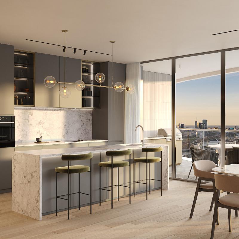 Edificio a Estrenar En construcción