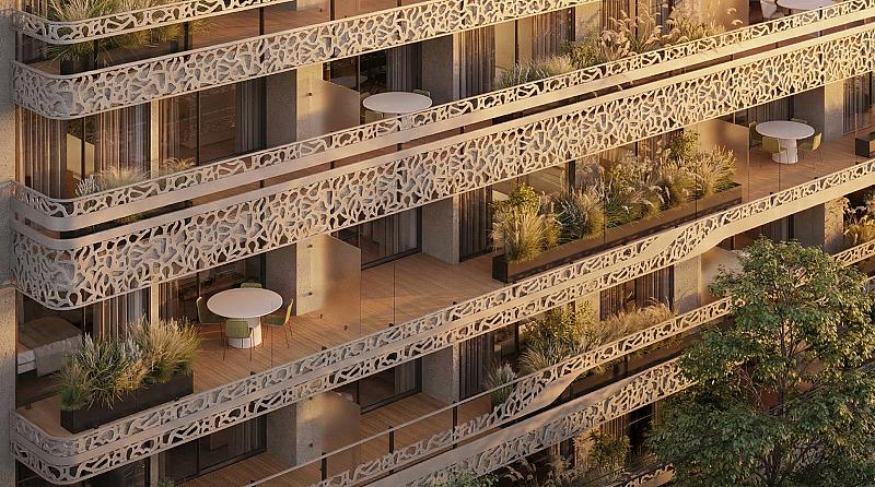 Edificio a Estrenar En construcción