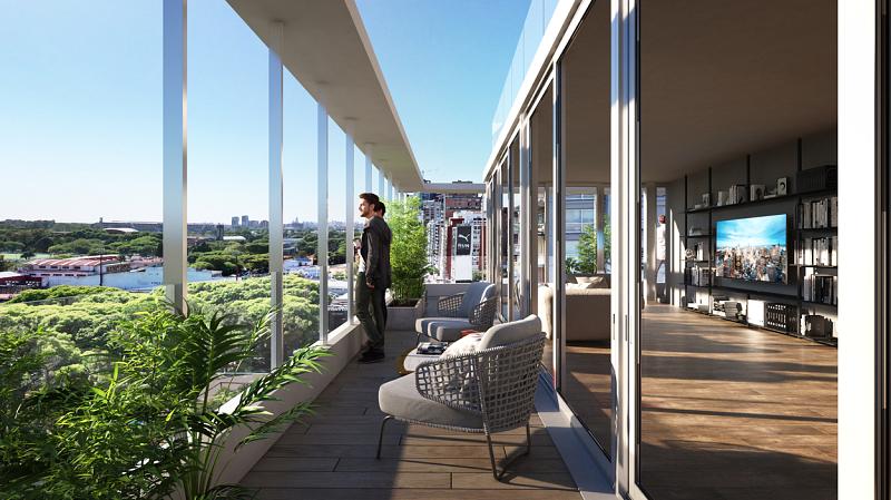 Edificio a Estrenar En construcción