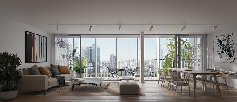 Edificio a Estrenar En construcción