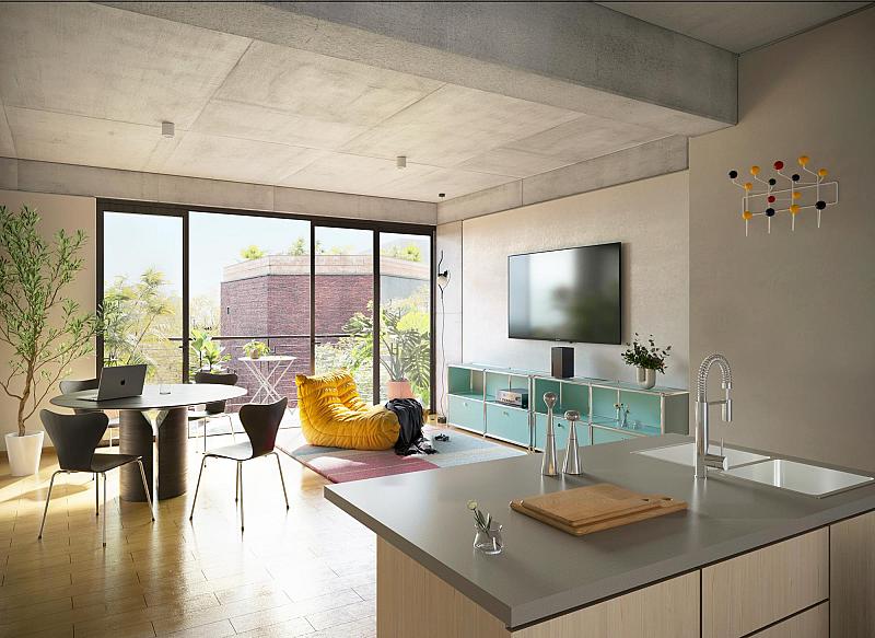 Edificio a Estrenar En construcción